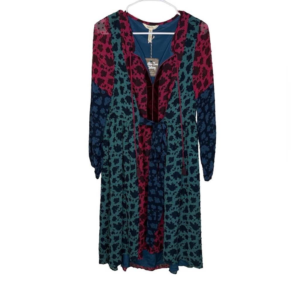 ❤️NWT Matilda Jane A Little Party Dress XS Boho Swiss Dot Hi Lo 🌿